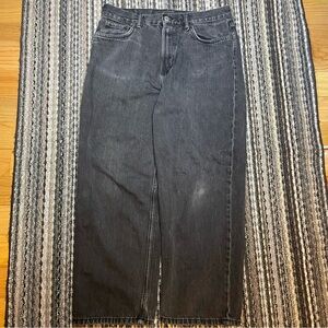 Weekday black Galaxy loose straight jeans size 31